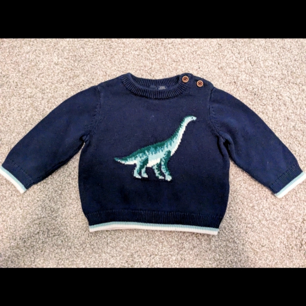 Janie and Jack Dinosaur Sweater